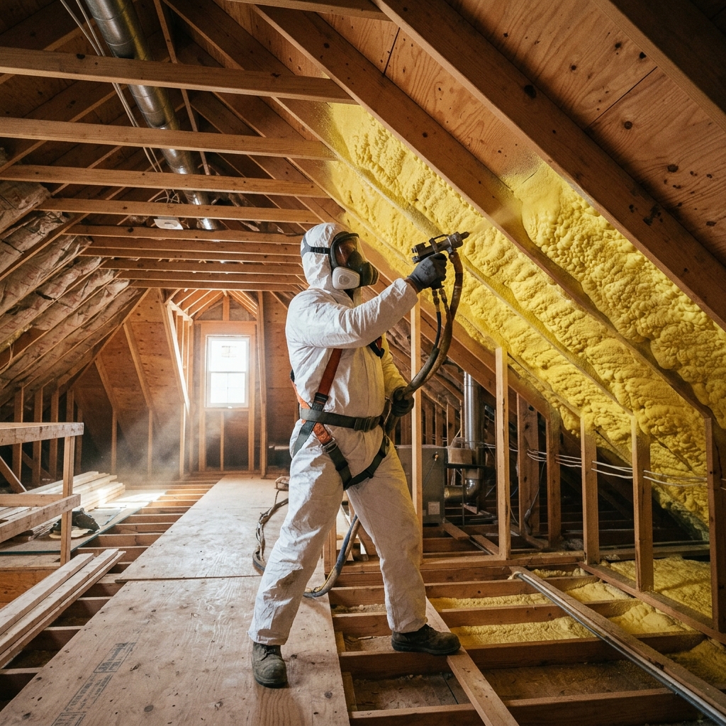 Spray PU insulating foam